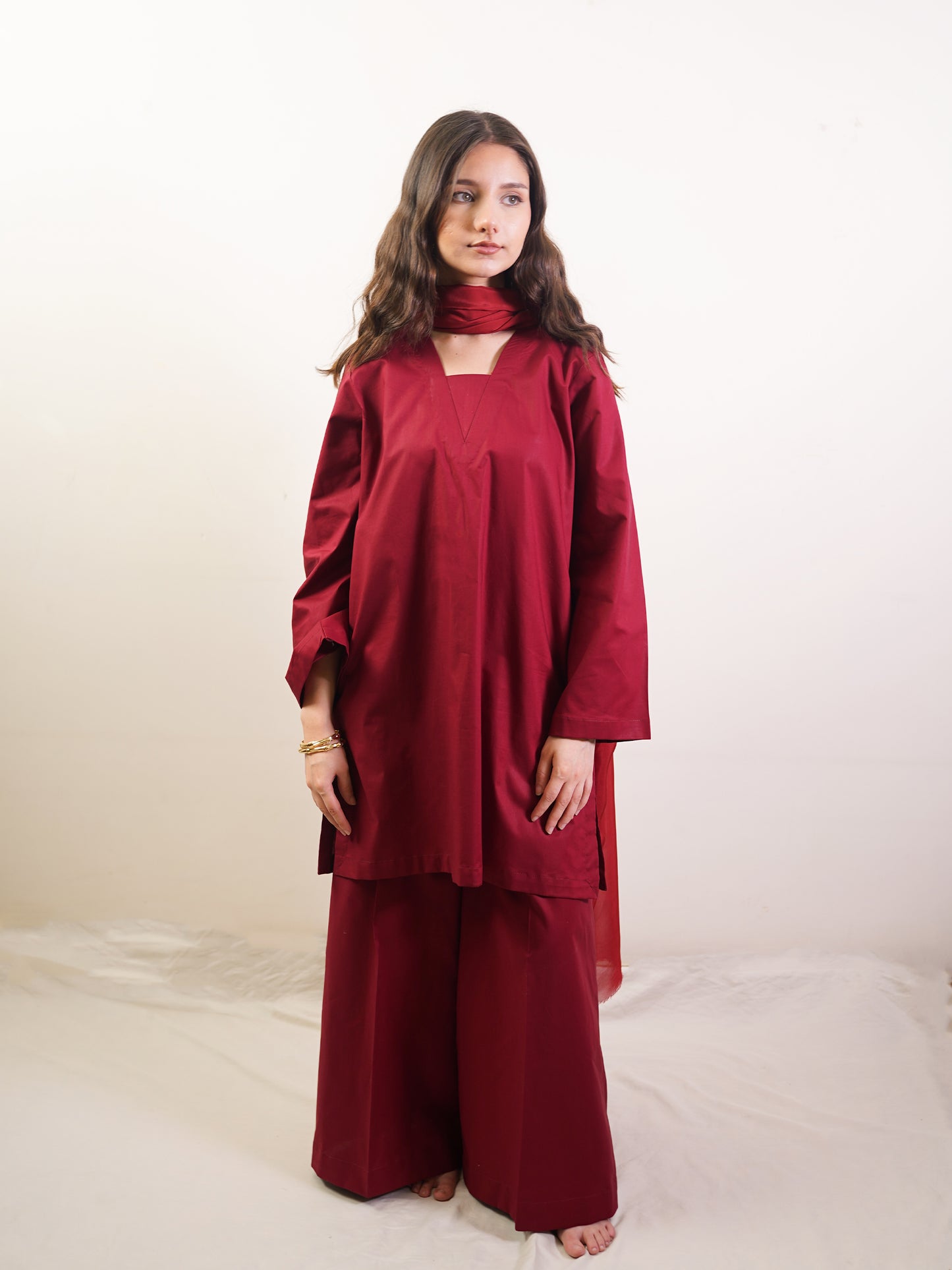 Maroon Co-ord Set