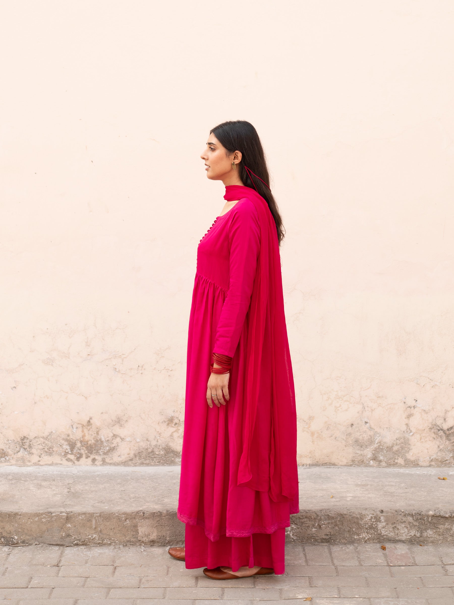 Cerise Peshwas Set