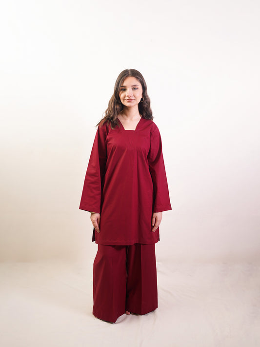 Maroon Co-ord Set