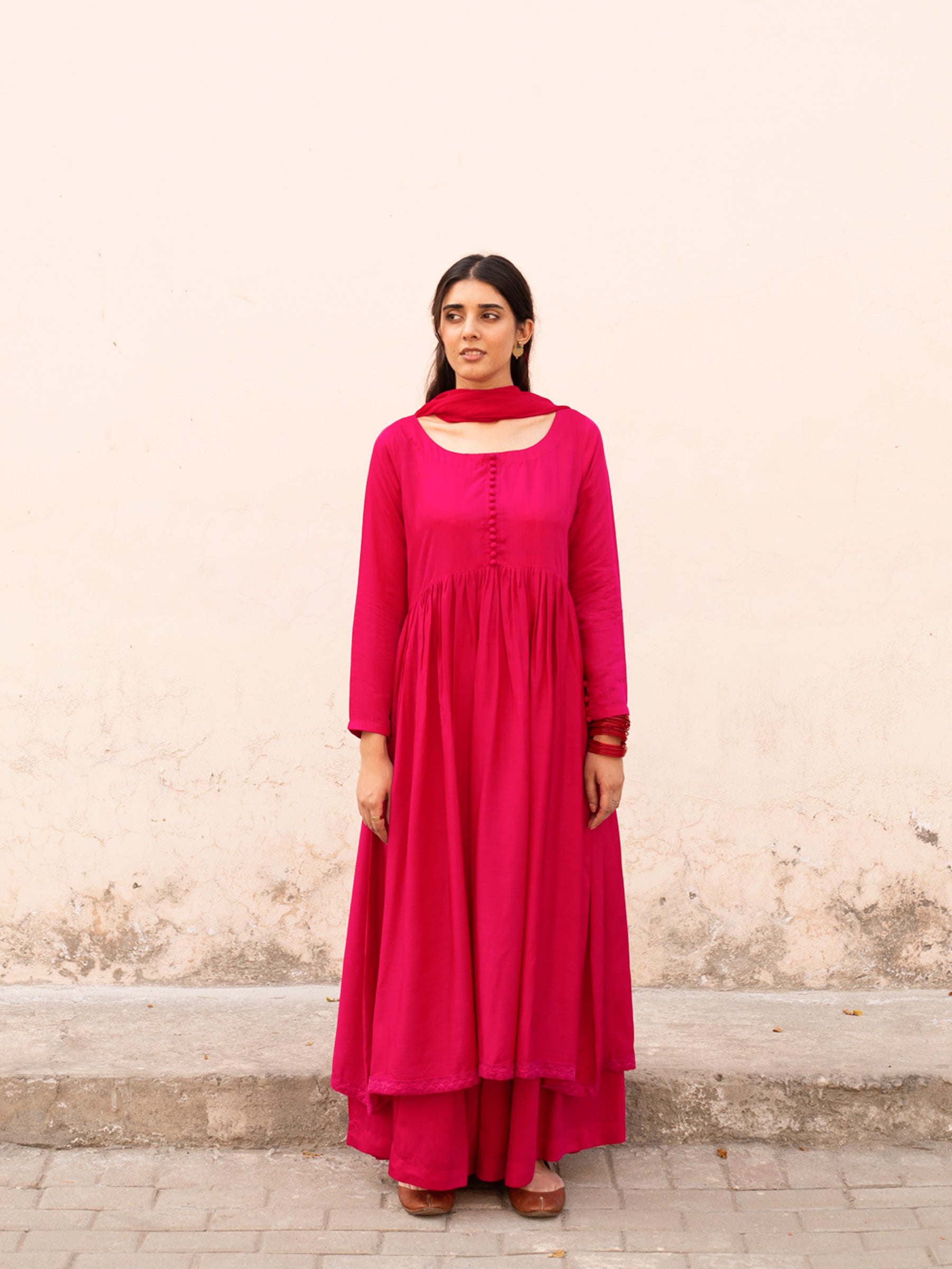 Cerise Peshwas Set