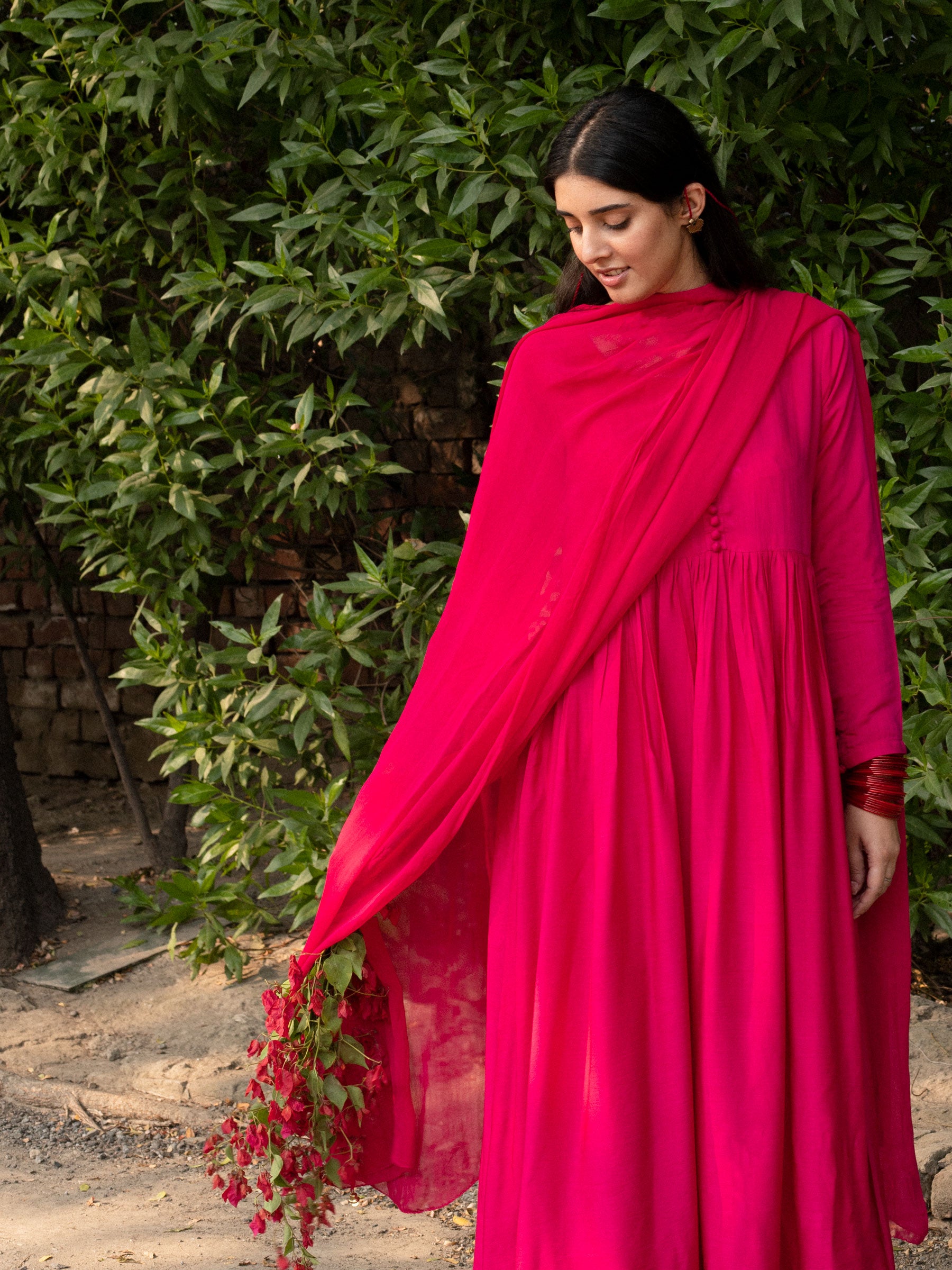 Cerise Peshwas Set