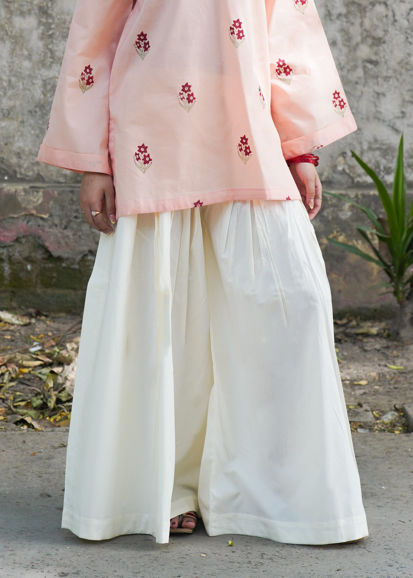 Pleated Izaar Pants