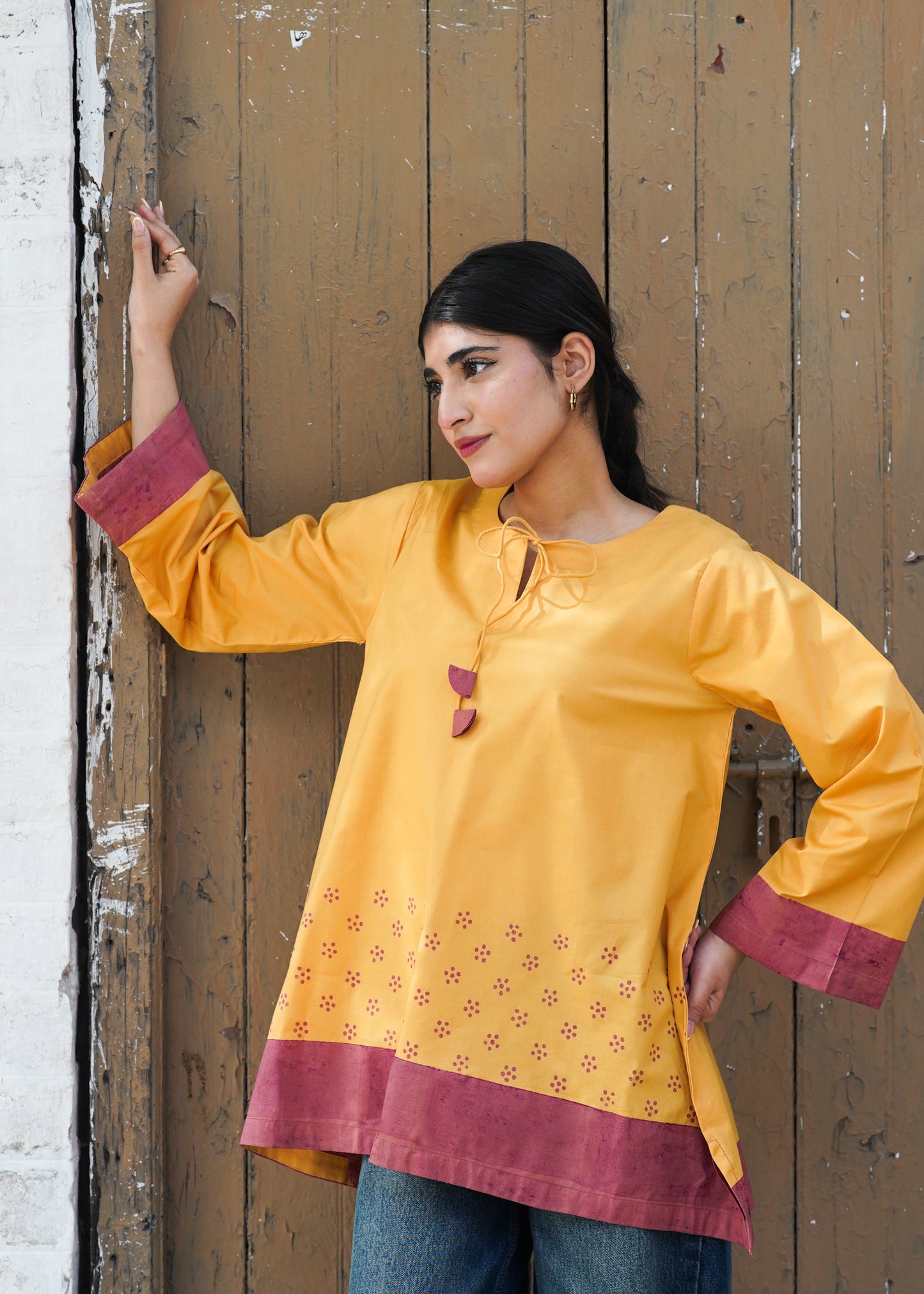 Postcard Mustard Kurta